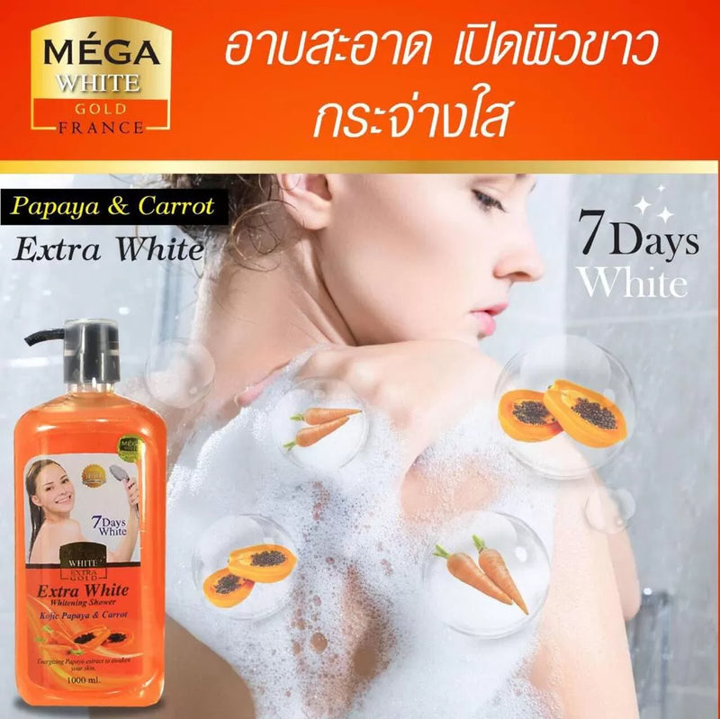 Mega white body wash