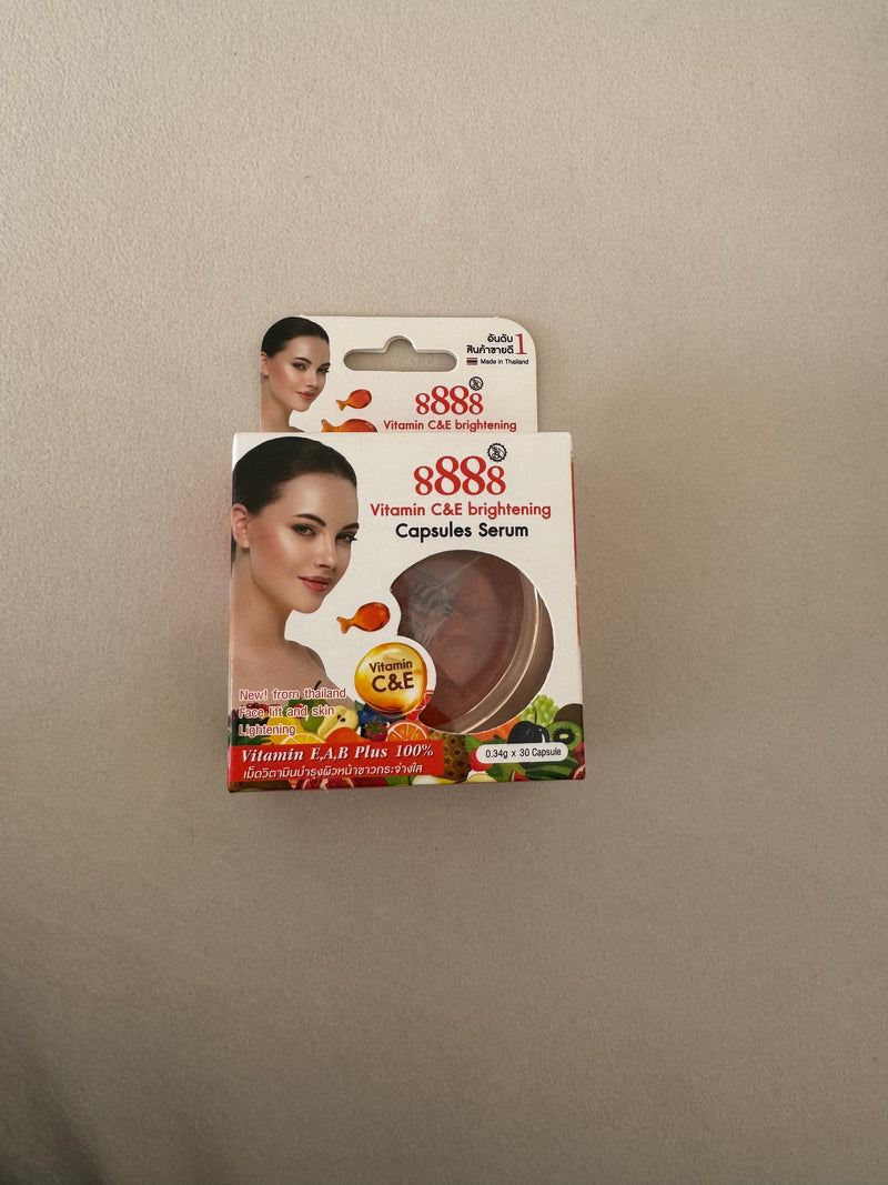 8888 vitamin c & e brightening capsules serum