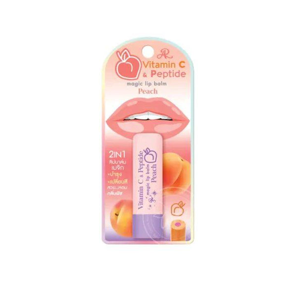 AR vitamin c & peptide magic lip balm peach