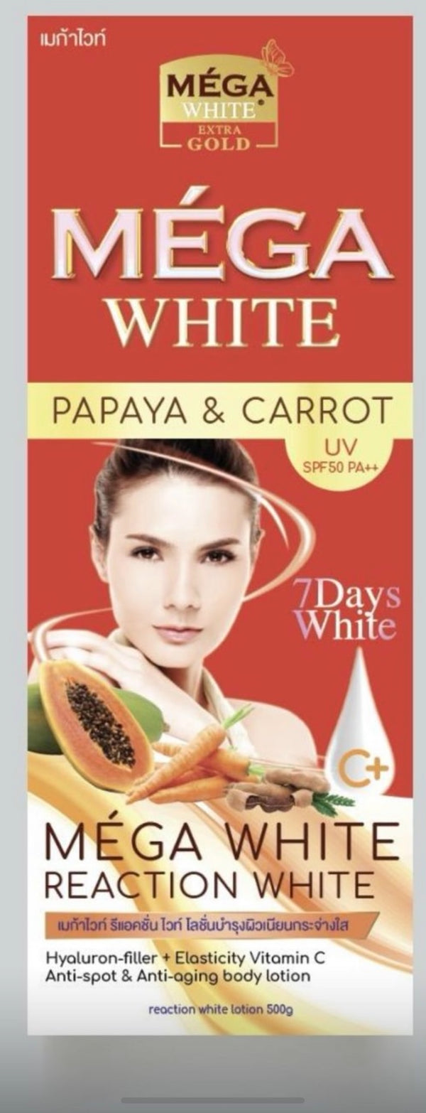 Mega white body lotion